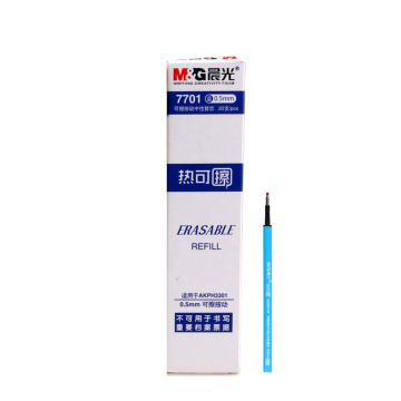 Andstal Erasable Gel pen Refill 0.5MM Bule ink Bullet Core replacement For Kids